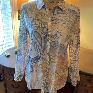 Chico’s button-down top, size 0